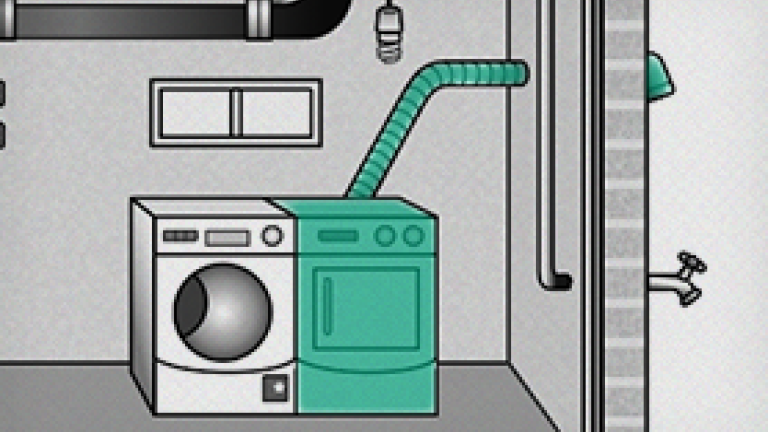 Illustration of a dryer vents.