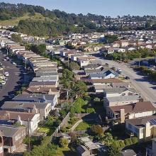 Ariel view of homes